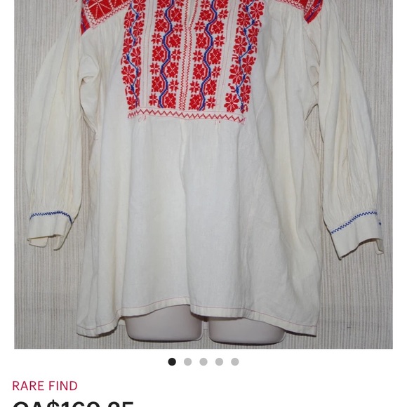 Vintage hand embroidered 60’s/70’s stunning blouse - Picture 7 of 8
